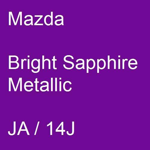 Mazda, Bright Sapphire Metallic, JA / 14J.